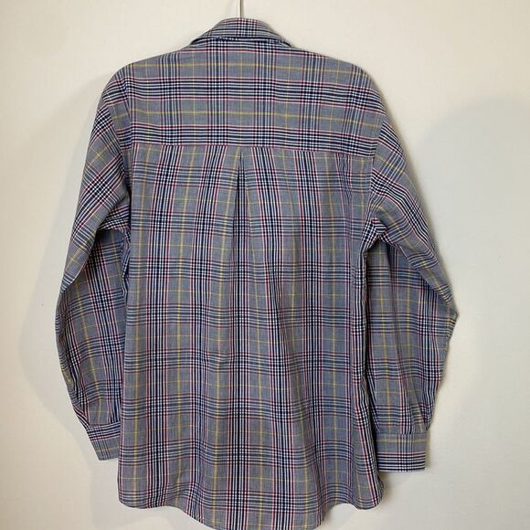 Burberry Dress Shirt Plaid Button Down Long Sleeve Size Medium - Picture 5 of 7